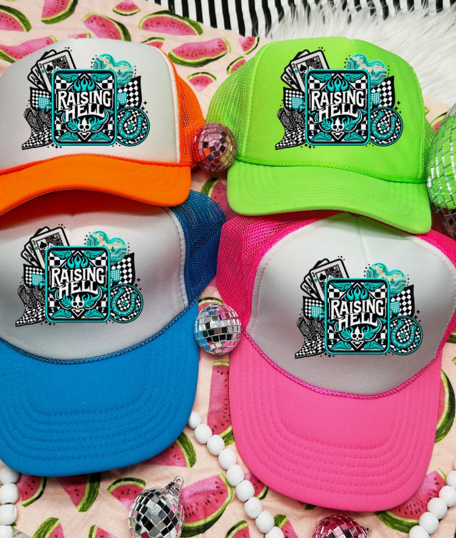 Raising hell hat print (1 print)