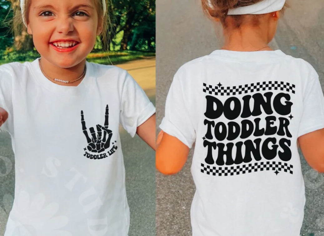 Doing toddler things