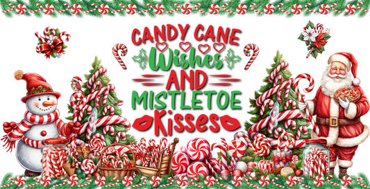 Candy cane wishes 16oz wrap