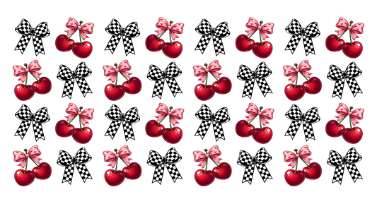 Cherry and bows 16oz uvdtf wrap