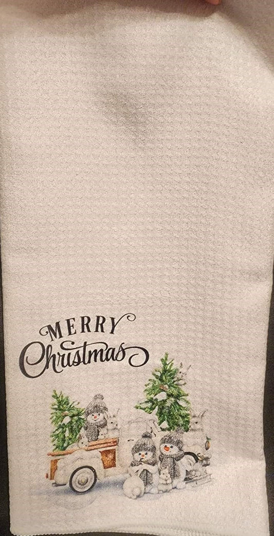 Merry Christmas kitchen towel