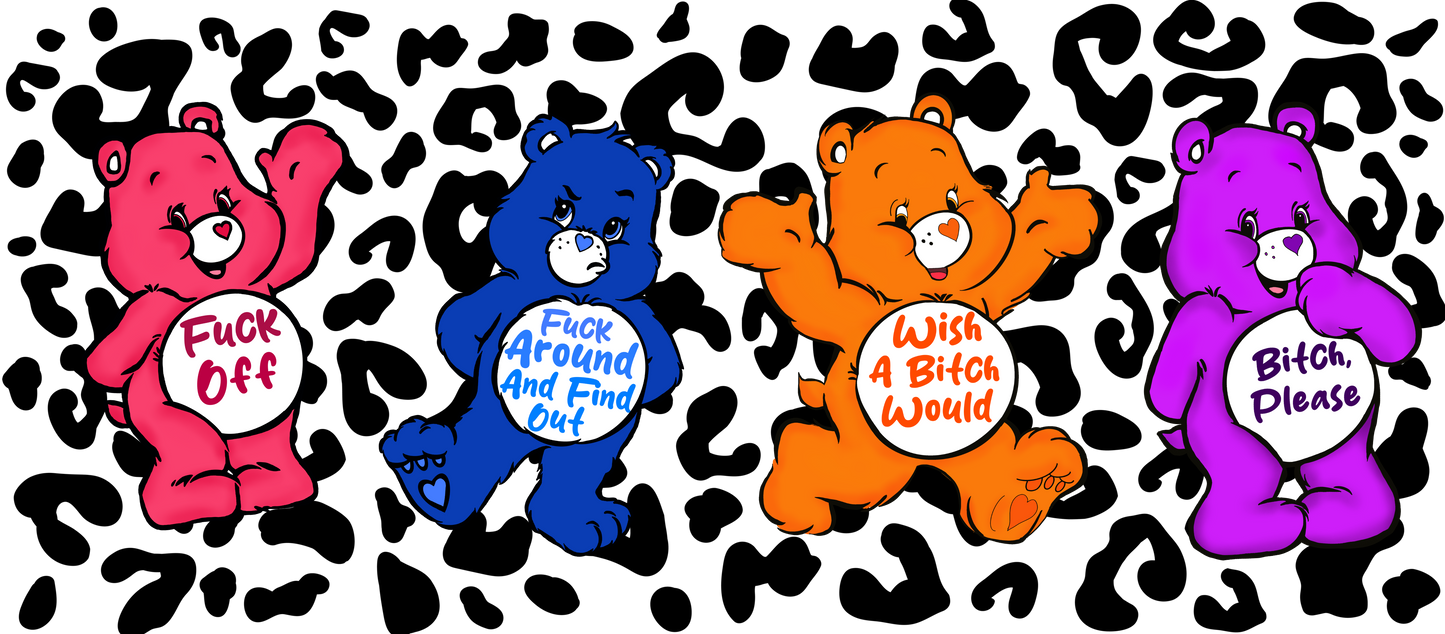 Swear bears 16oz cup wraps