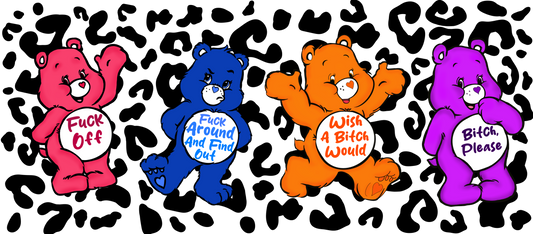 Swear bears 16oz cup wraps