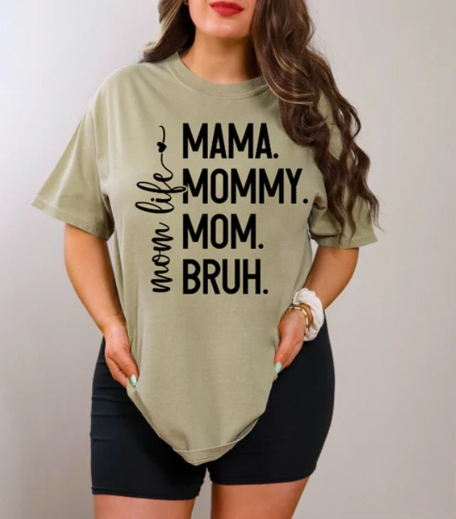 Mama,mommy,mom,brush screenprint transfer