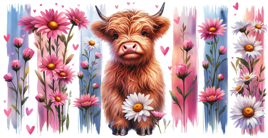 highland cow 16oz wrap